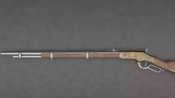 Shotgun rifle with wooden handle