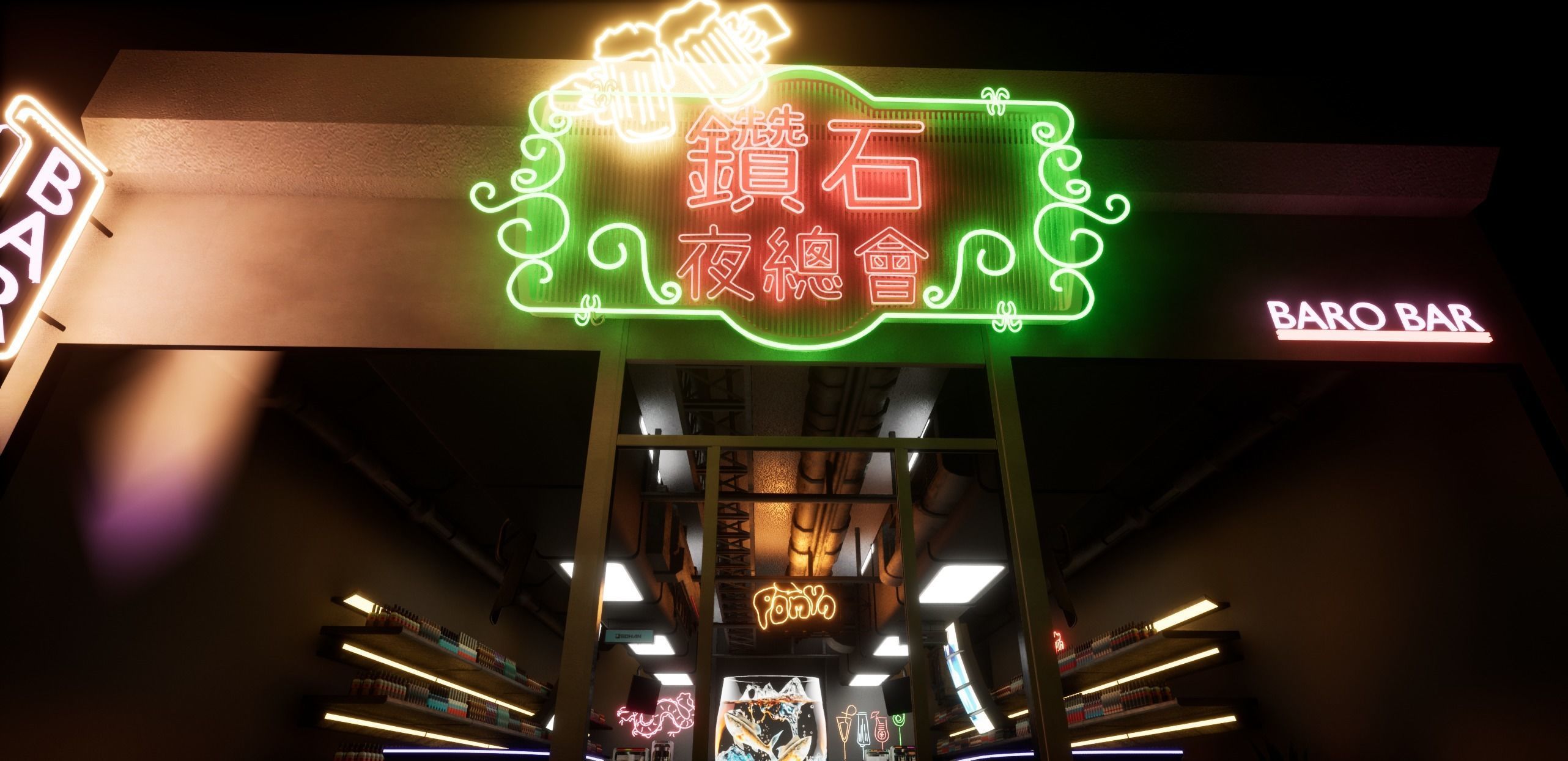 Cyberpunk Bar 3D model_19