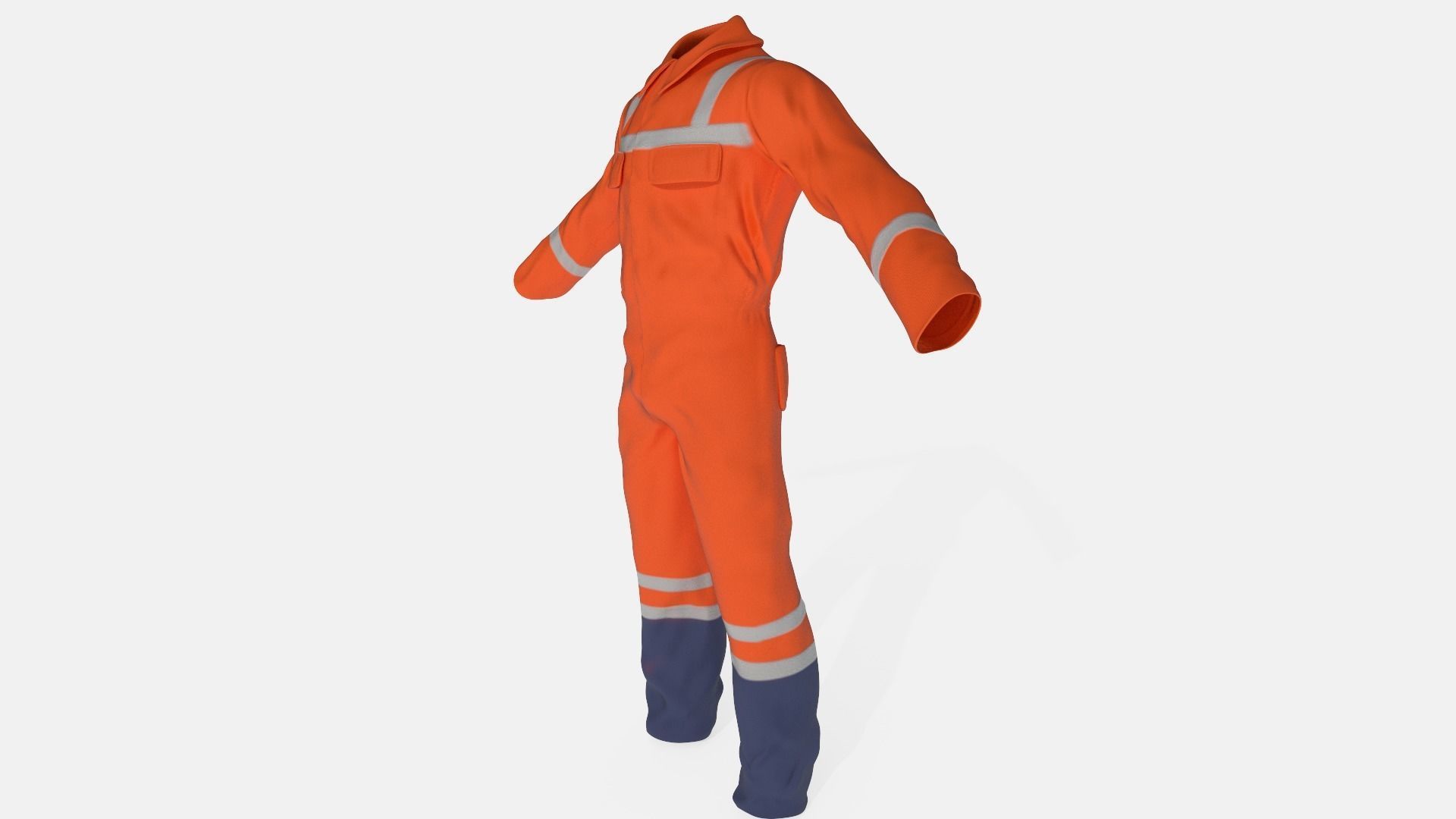 Workman  Overall Low-poly 3D model_4