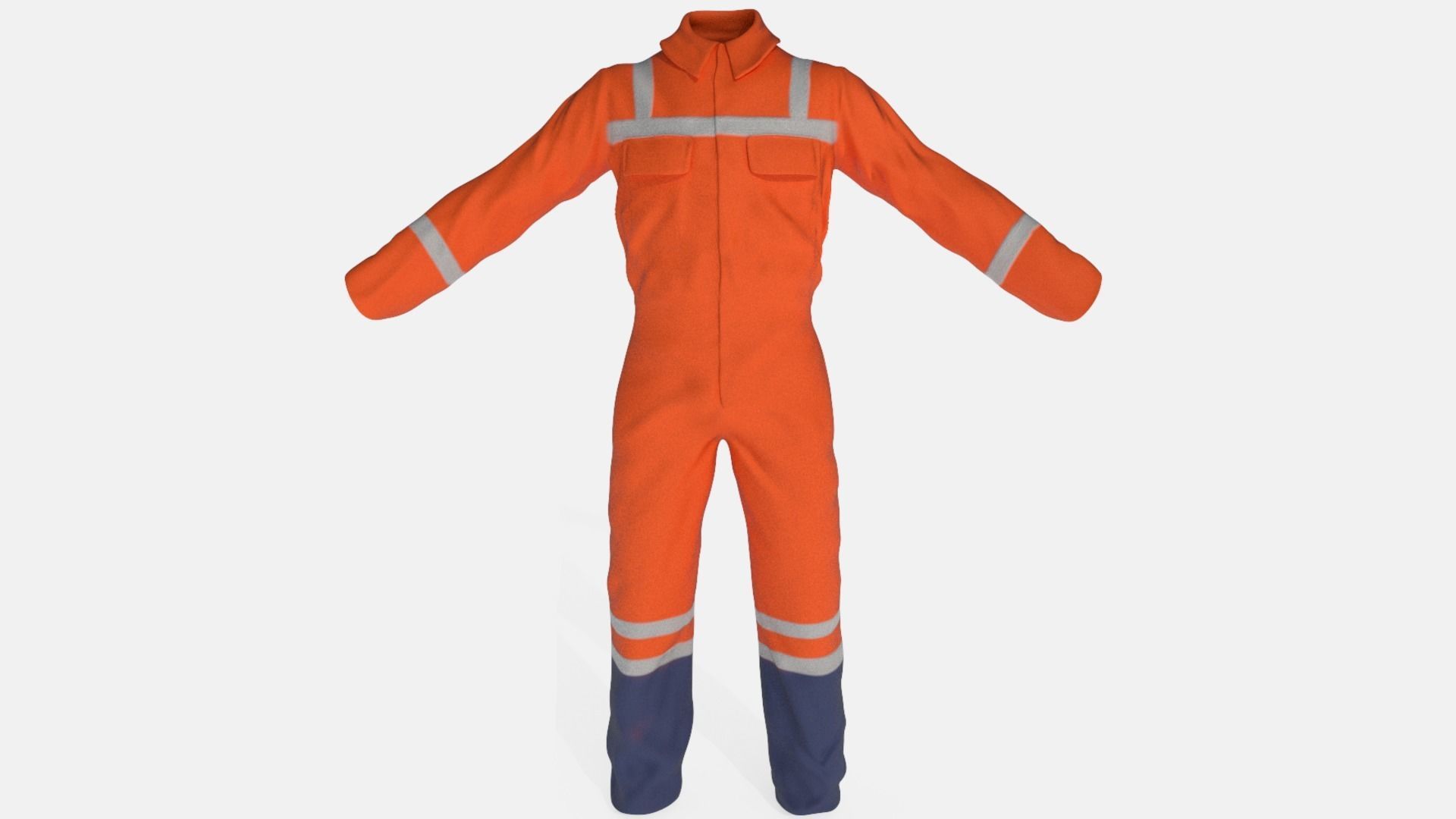  Workman  Overall Low-poly 3D model_3