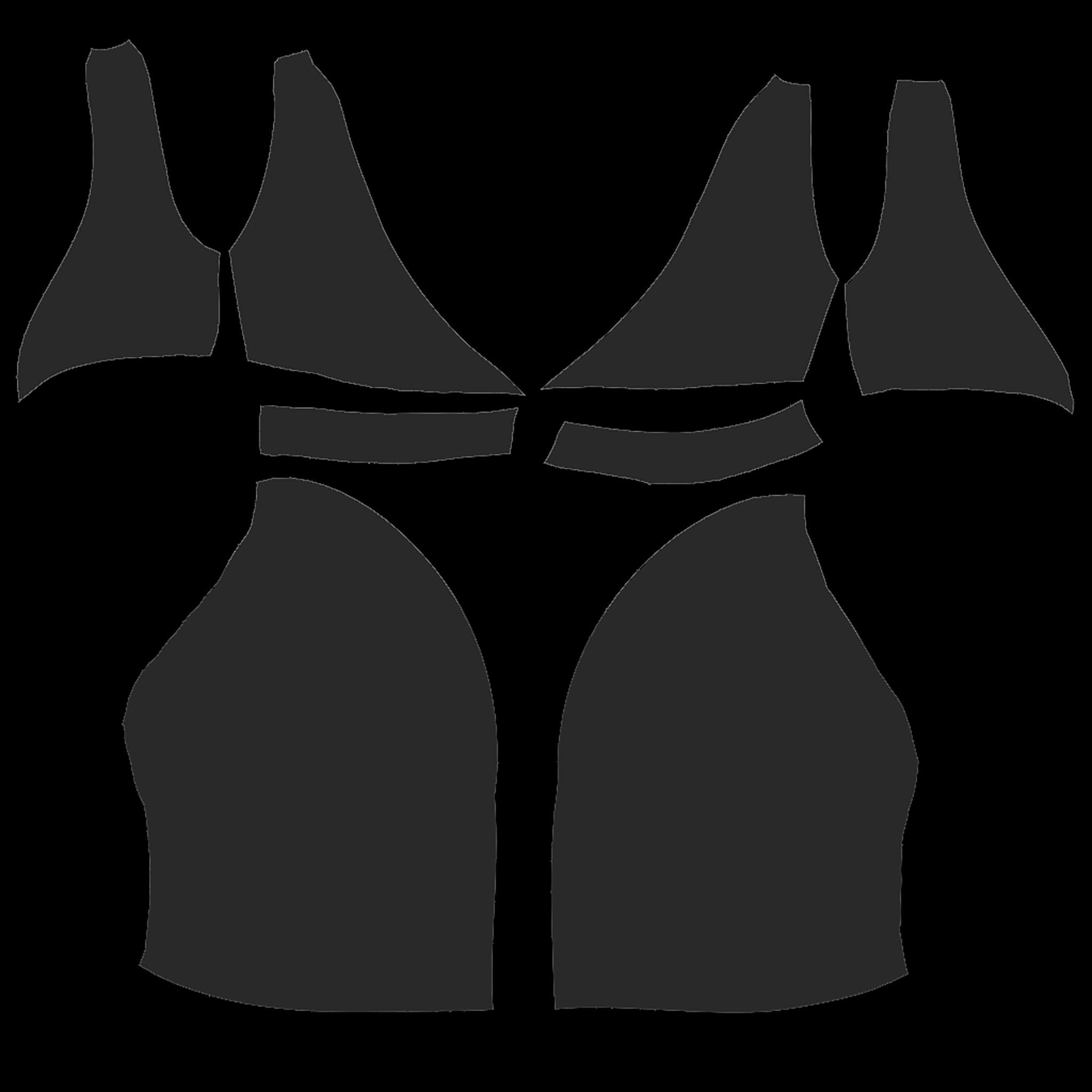 Tulip Skirt Dress Low-poly 3D model_16