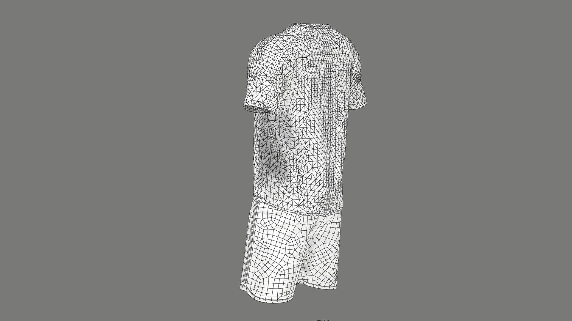 Argentina Football Jersey FIFA World Cup 2022 Low-poly 3D model_39