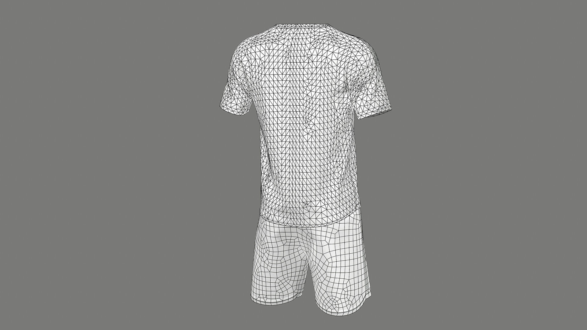 Argentina Football Jersey FIFA World Cup 2022 Low-poly 3D model_38