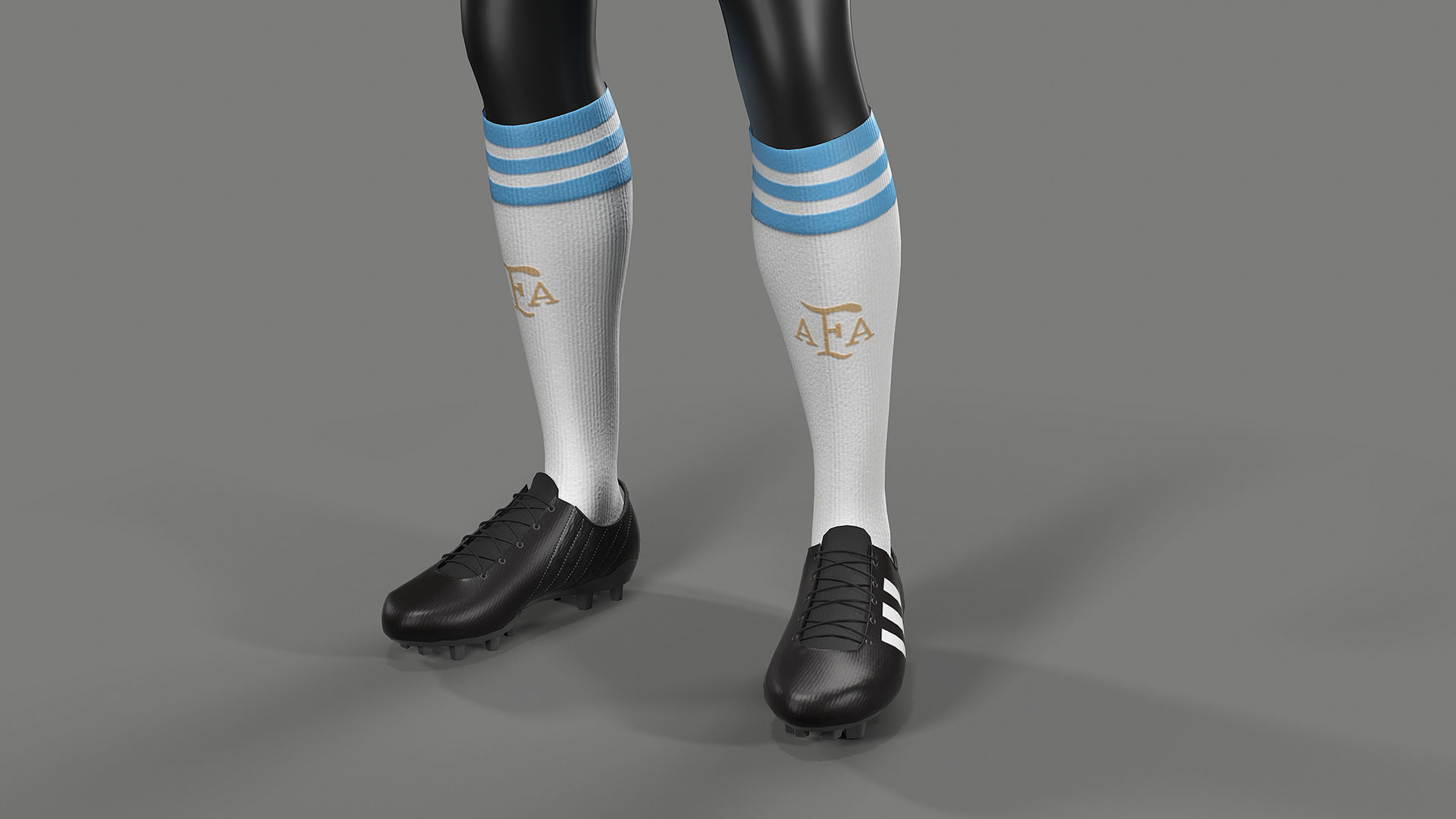Argentina Football Jersey FIFA World Cup 2022 Low-poly 3D model_35