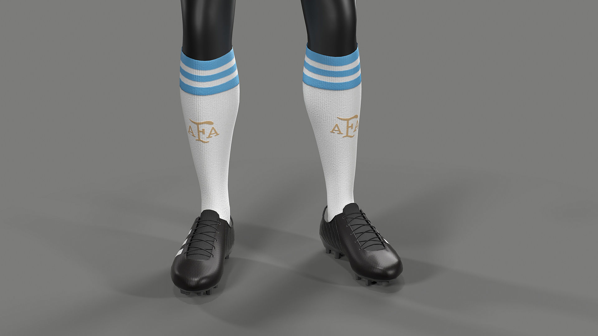 Argentina Football Jersey FIFA World Cup 2022 Low-poly 3D model_26