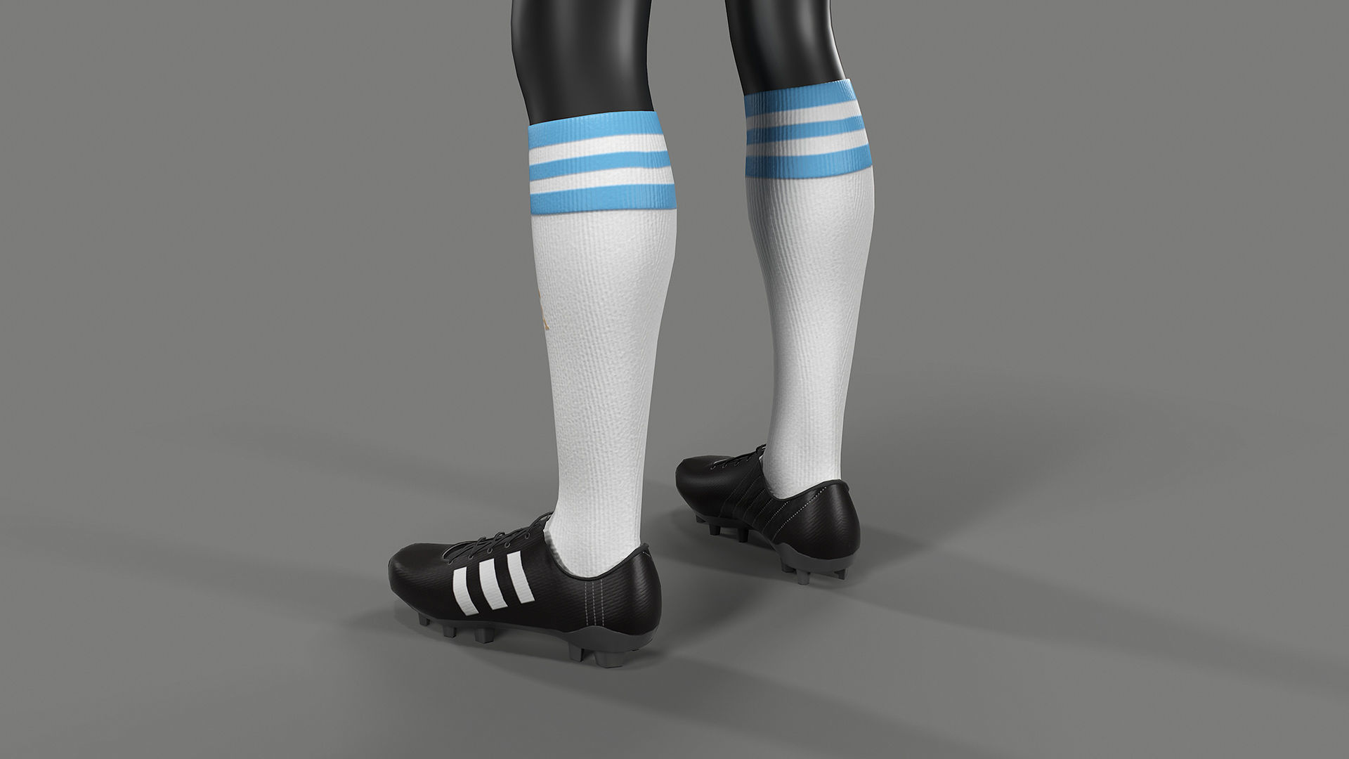 Argentina Football Jersey FIFA World Cup 2022 Low-poly 3D model_32