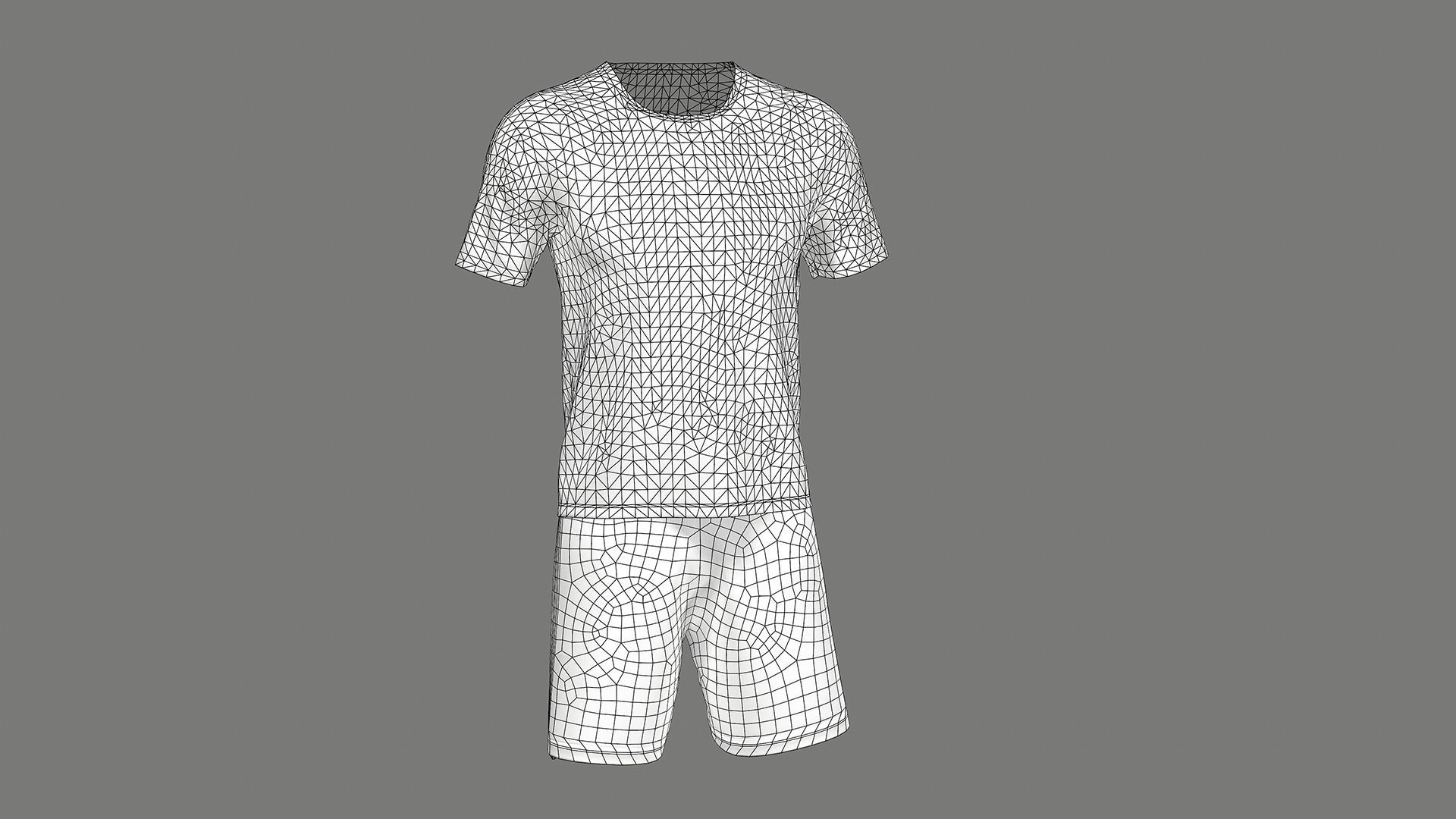 Argentina Football Jersey FIFA World Cup 2022 Low-poly 3D model_36