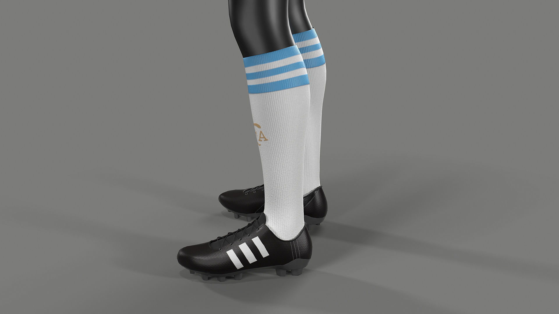 Argentina Football Jersey FIFA World Cup 2022 Low-poly 3D model_33