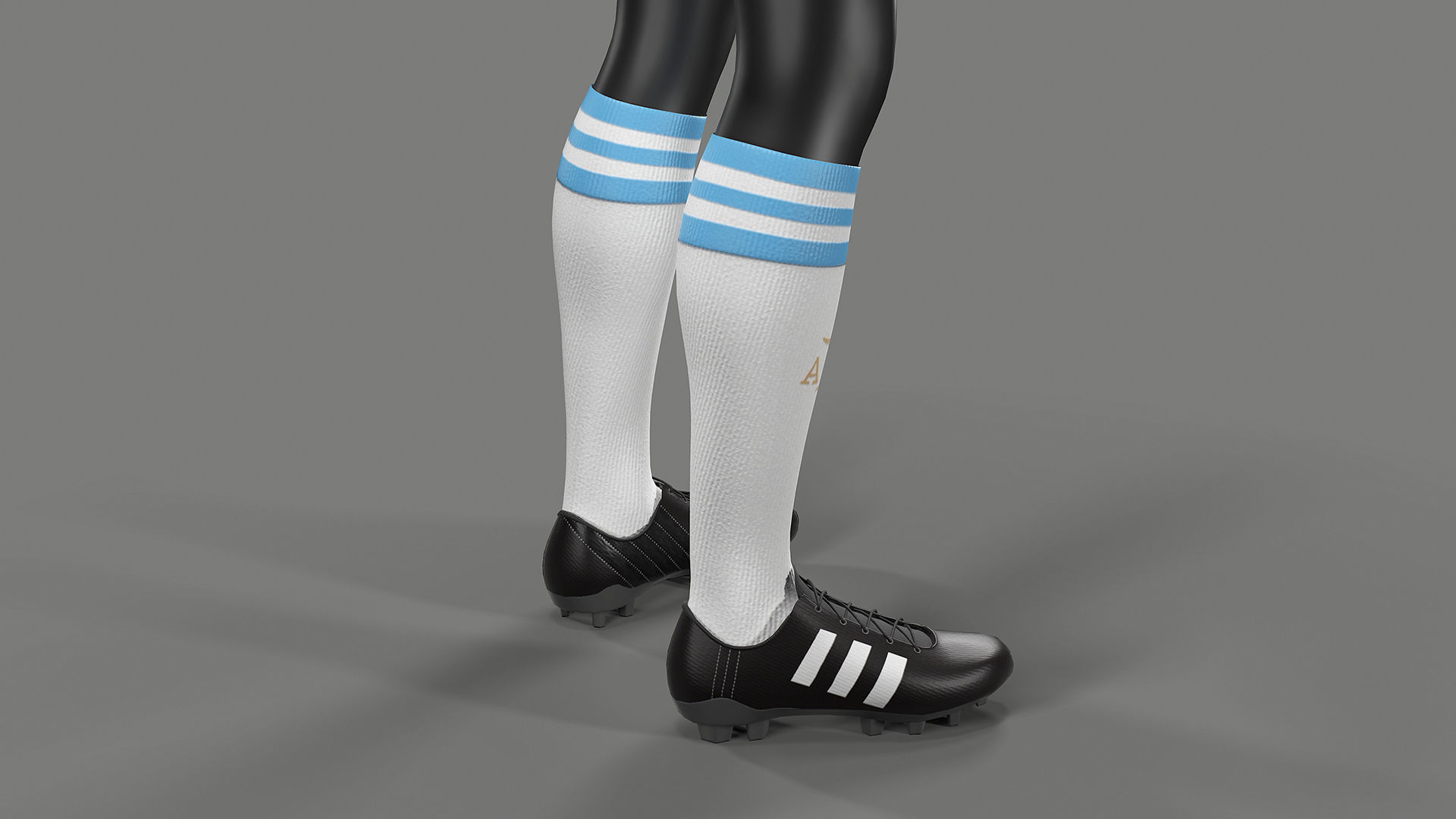 Argentina Football Jersey FIFA World Cup 2022 Low-poly 3D model_29