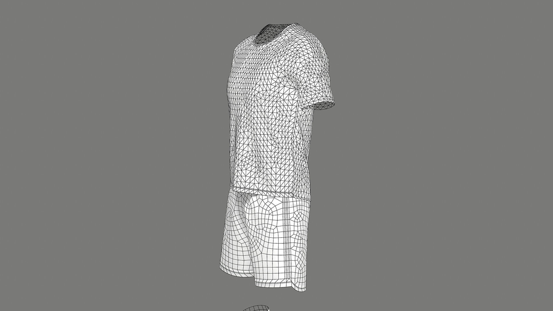 Argentina Football Jersey FIFA World Cup 2022 Low-poly 3D model_40