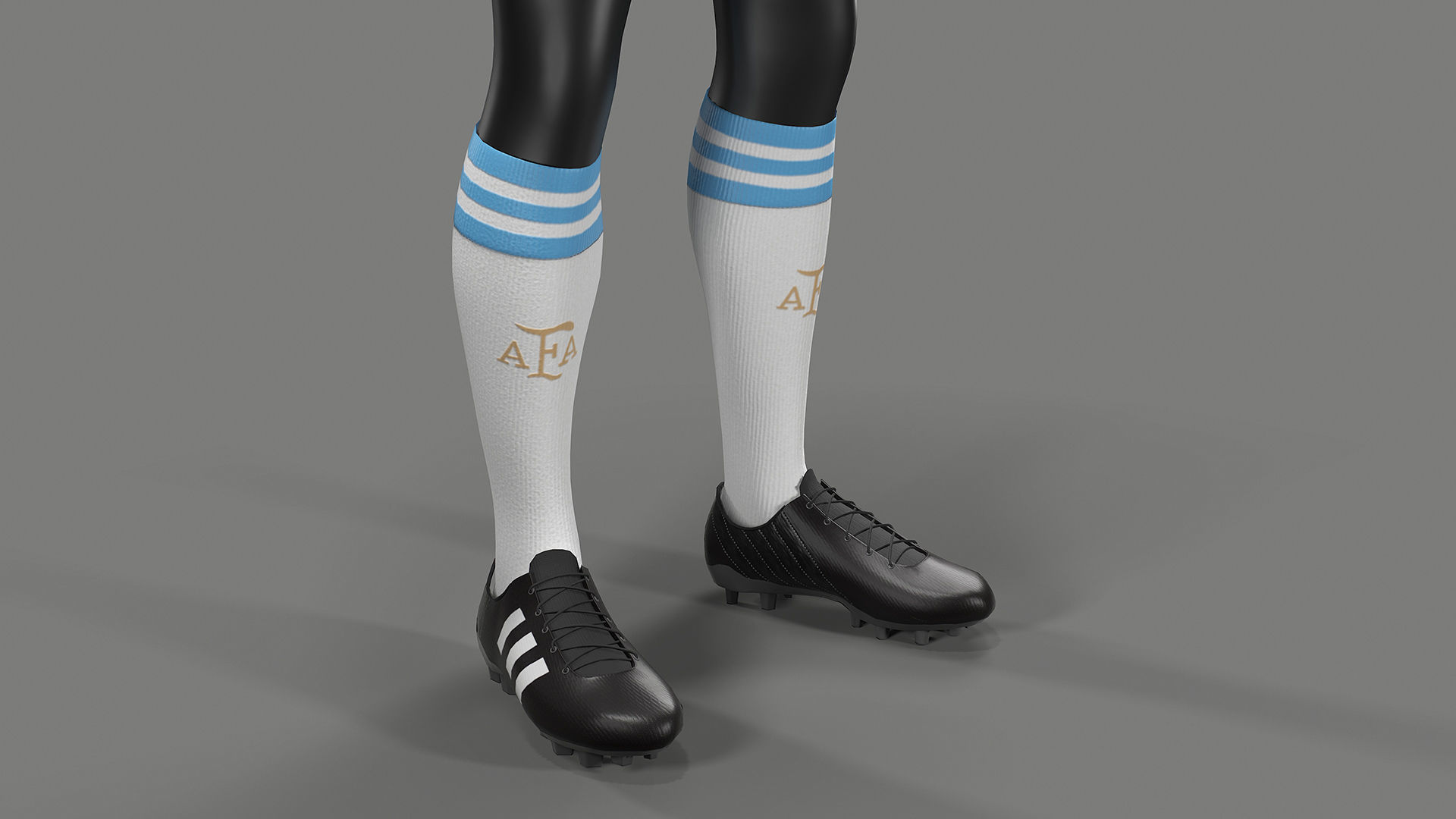 Argentina Football Jersey FIFA World Cup 2022 Low-poly 3D model_27