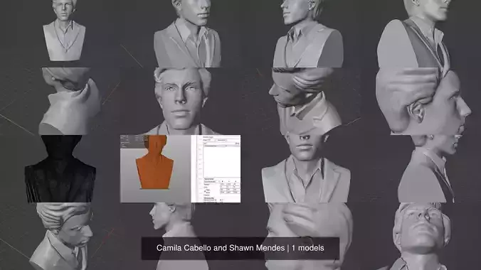 Camila Cabello and Shawn Mendes 3D Model Collection