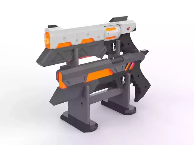 Lucian Cannons - League of Legends - Printable 3d model - STL 3D print model