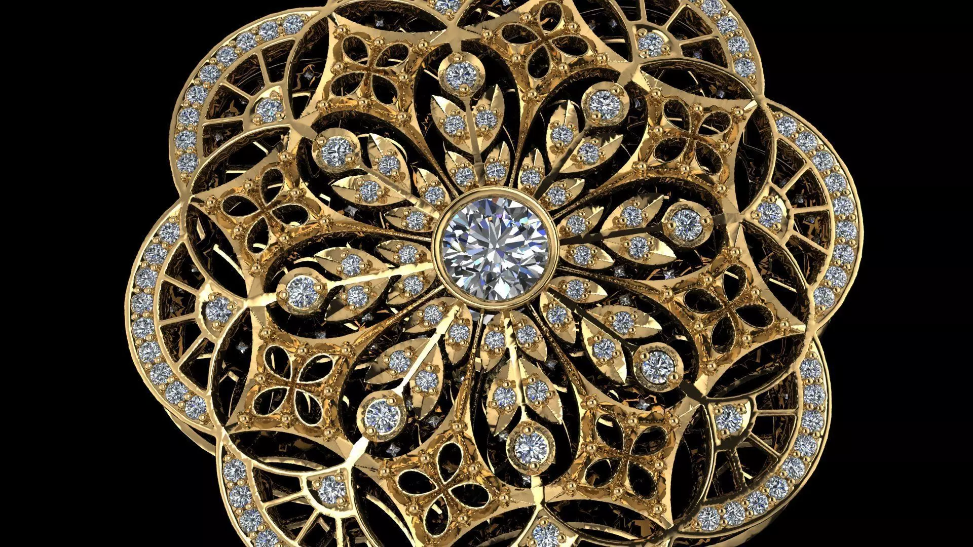 Snowflake pendant Let It Snow 3D print model_0