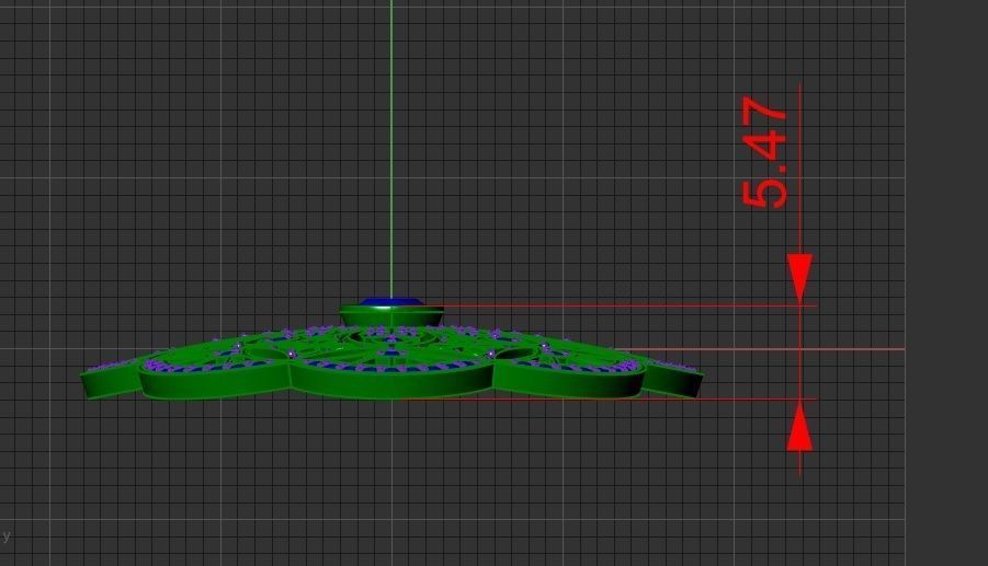 Snowflake pendant Let It Snow 3D print model_8