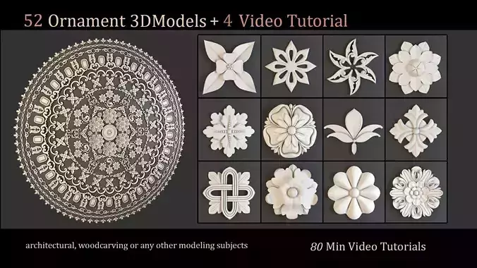 50 Ornament 3D Models Free 3D model