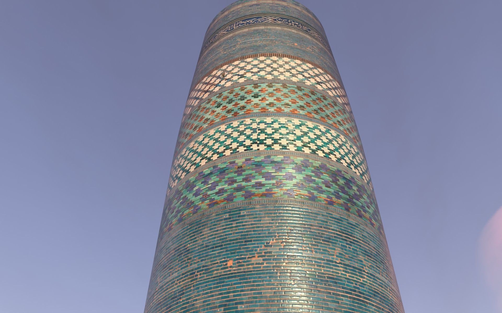 Uzbekiston Khiva Kaltaminor  Low-poly 3D model_1