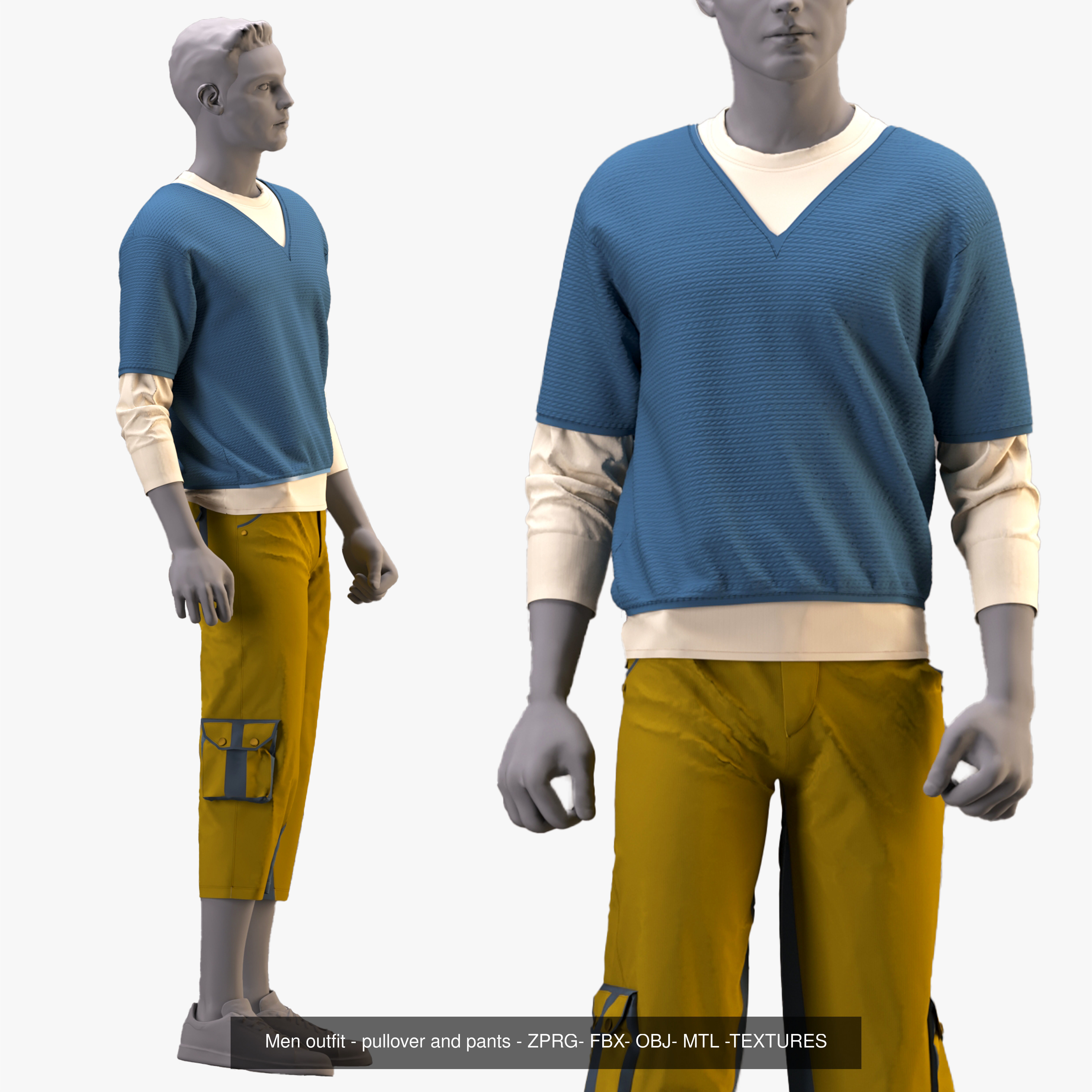 3 men clothes 3D Model Collection_2