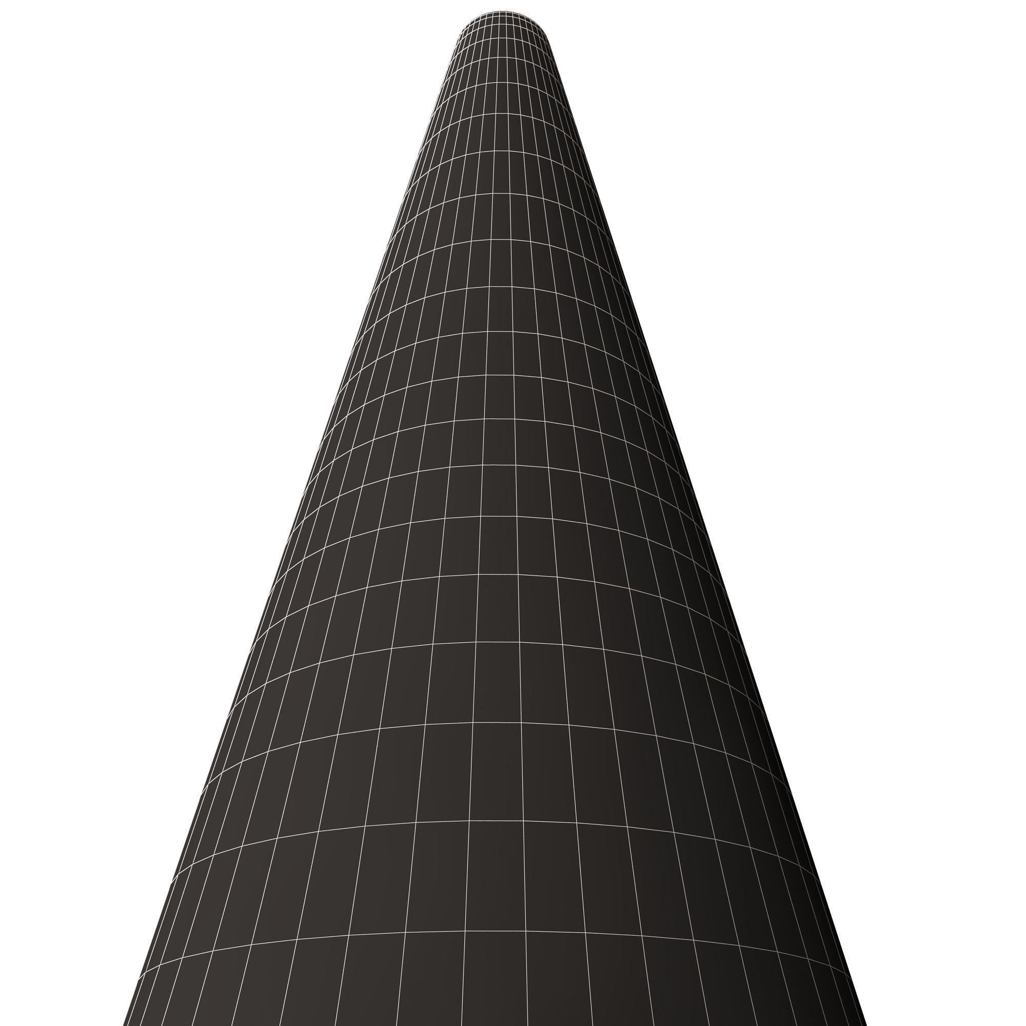 Traffic Cone Low-poly 3D model_9