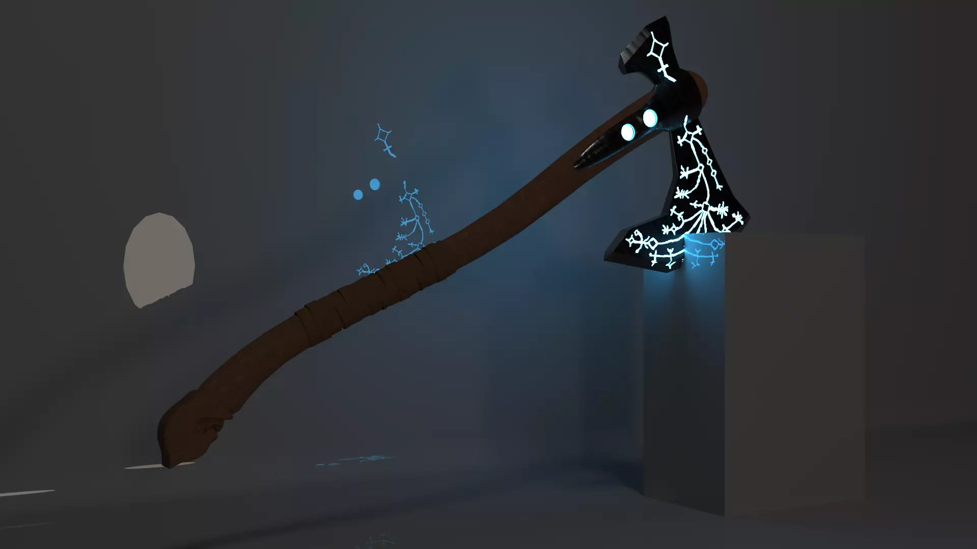 Leviofan kratos ax God of war 3D model
