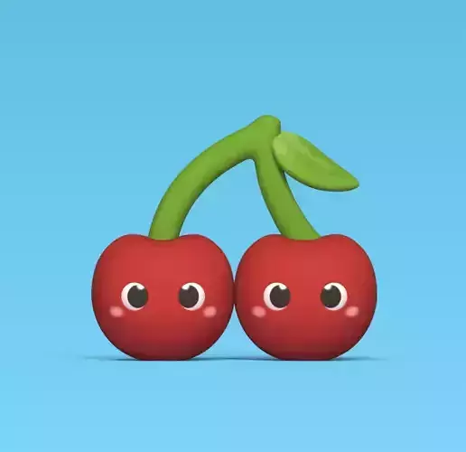 Cherry two figurines 3D print model