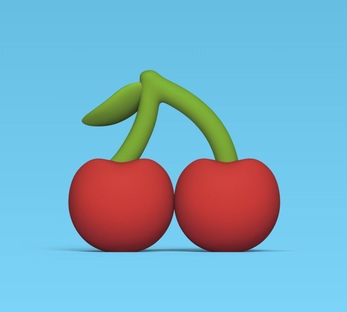 Cherry two figurines 3D print model_2