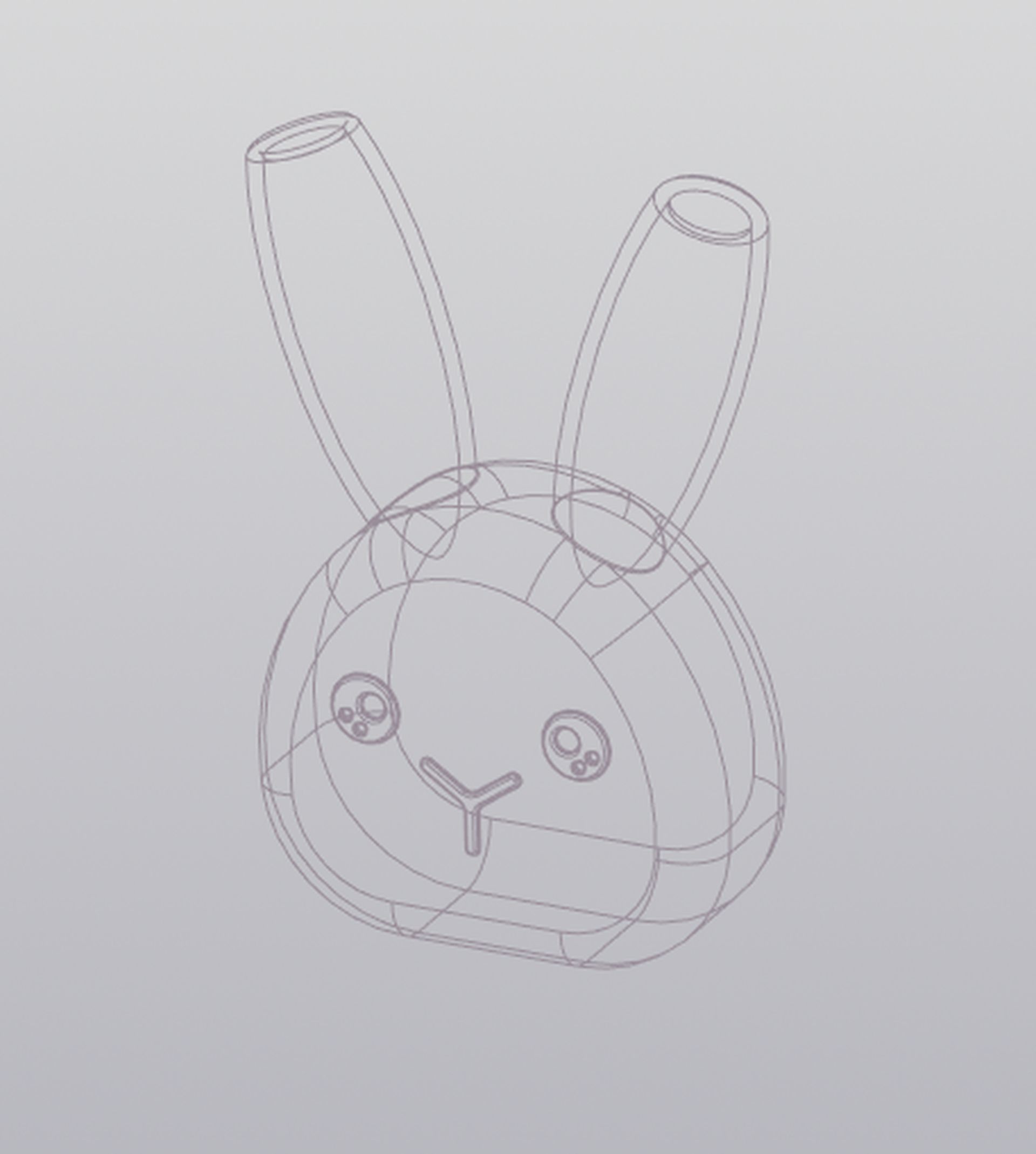 Bunny Penholder 3D print model_8