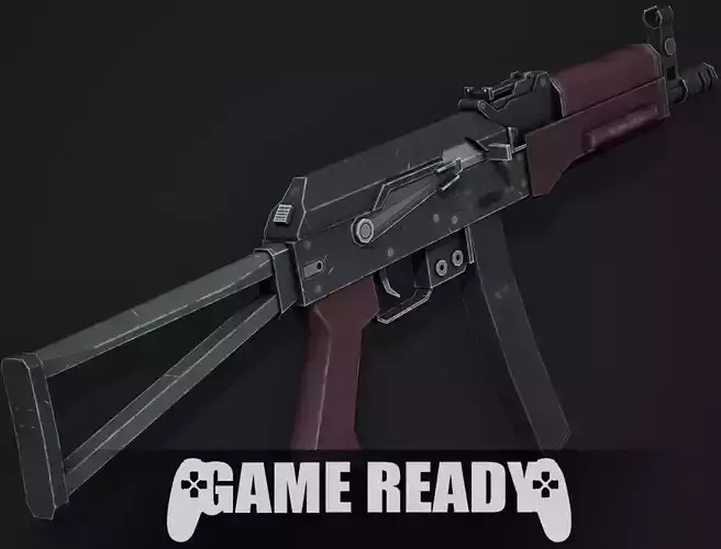 PP-19 Vityaz SMG - Low Poly Game Ready Low-poly 3D model