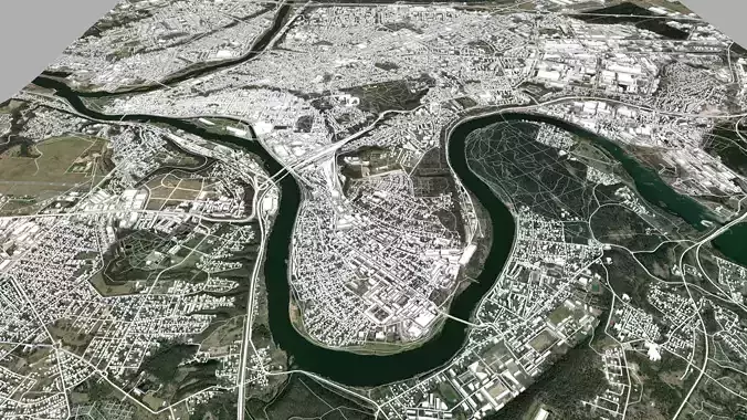 Cityscape Kaunas Lithuania