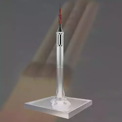 Mercury Rocket NASA United States Spaceship 3D print model