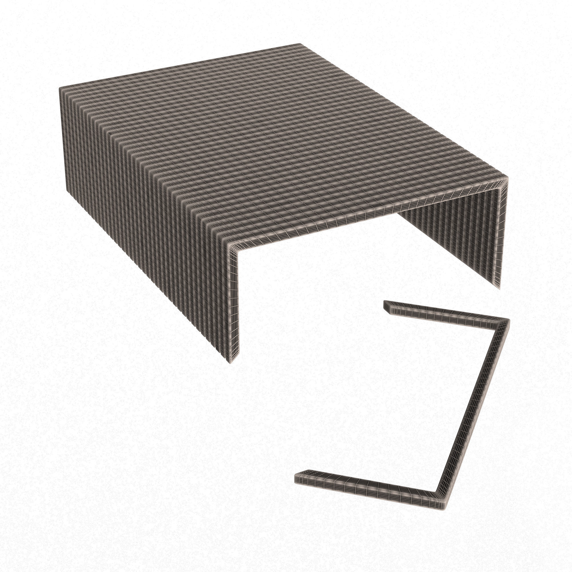 Staples 30 pcs Low-poly 3D model_7