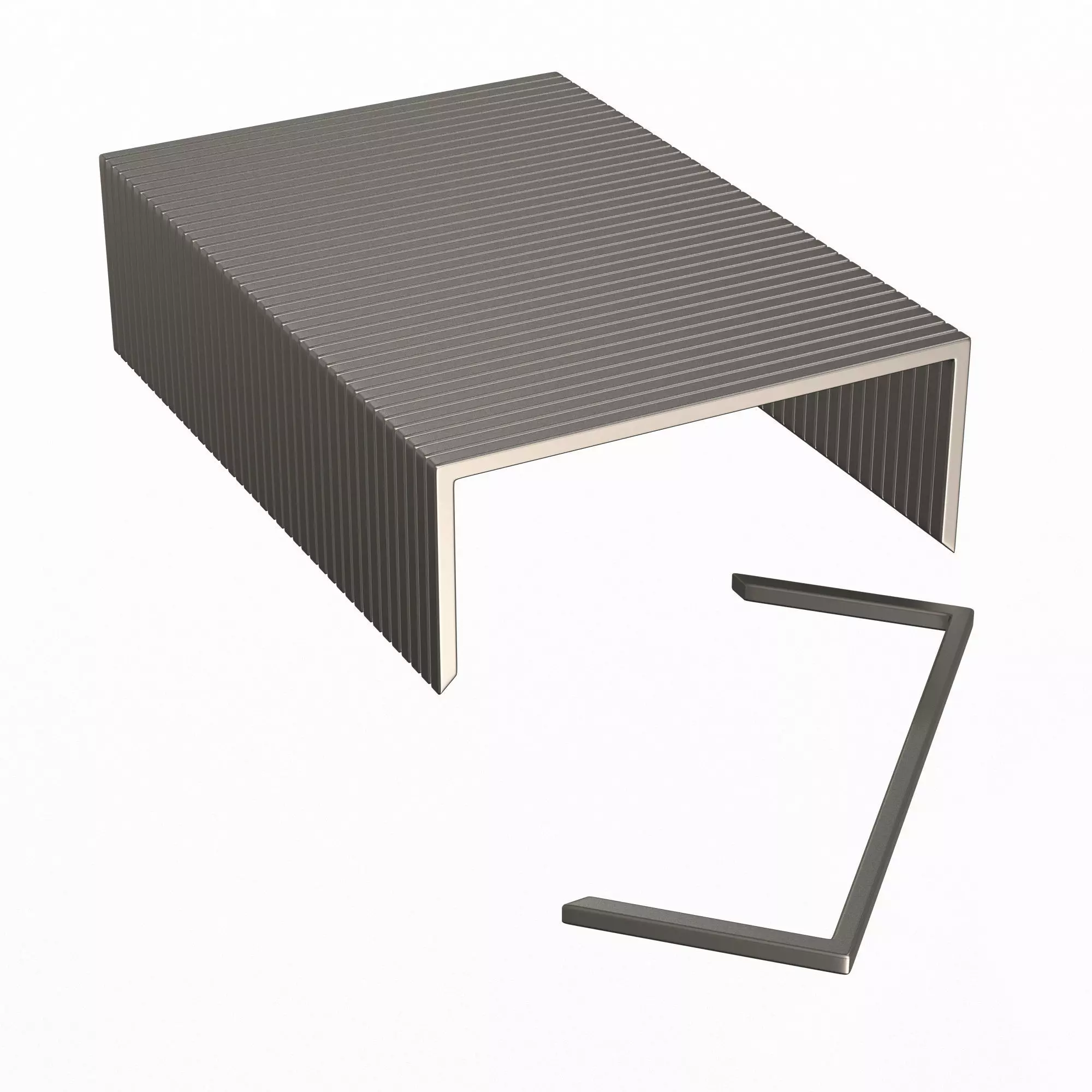 Staples 30 pcs Low-poly 3D model_0