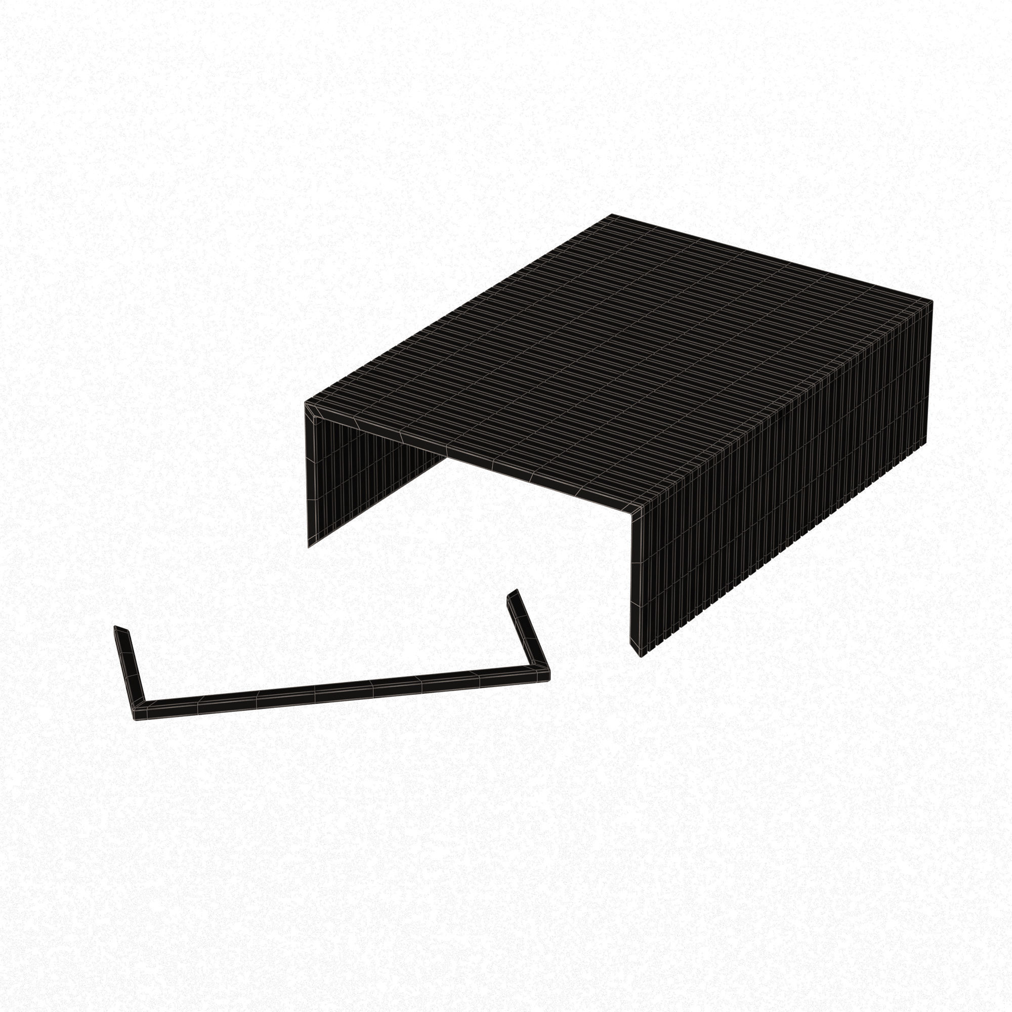 Staples 30 pcs Low-poly 3D model_14