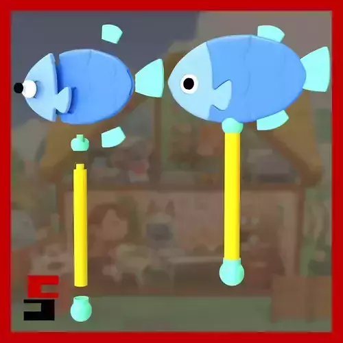 Animal Crossing Fish Wand Replica Prop