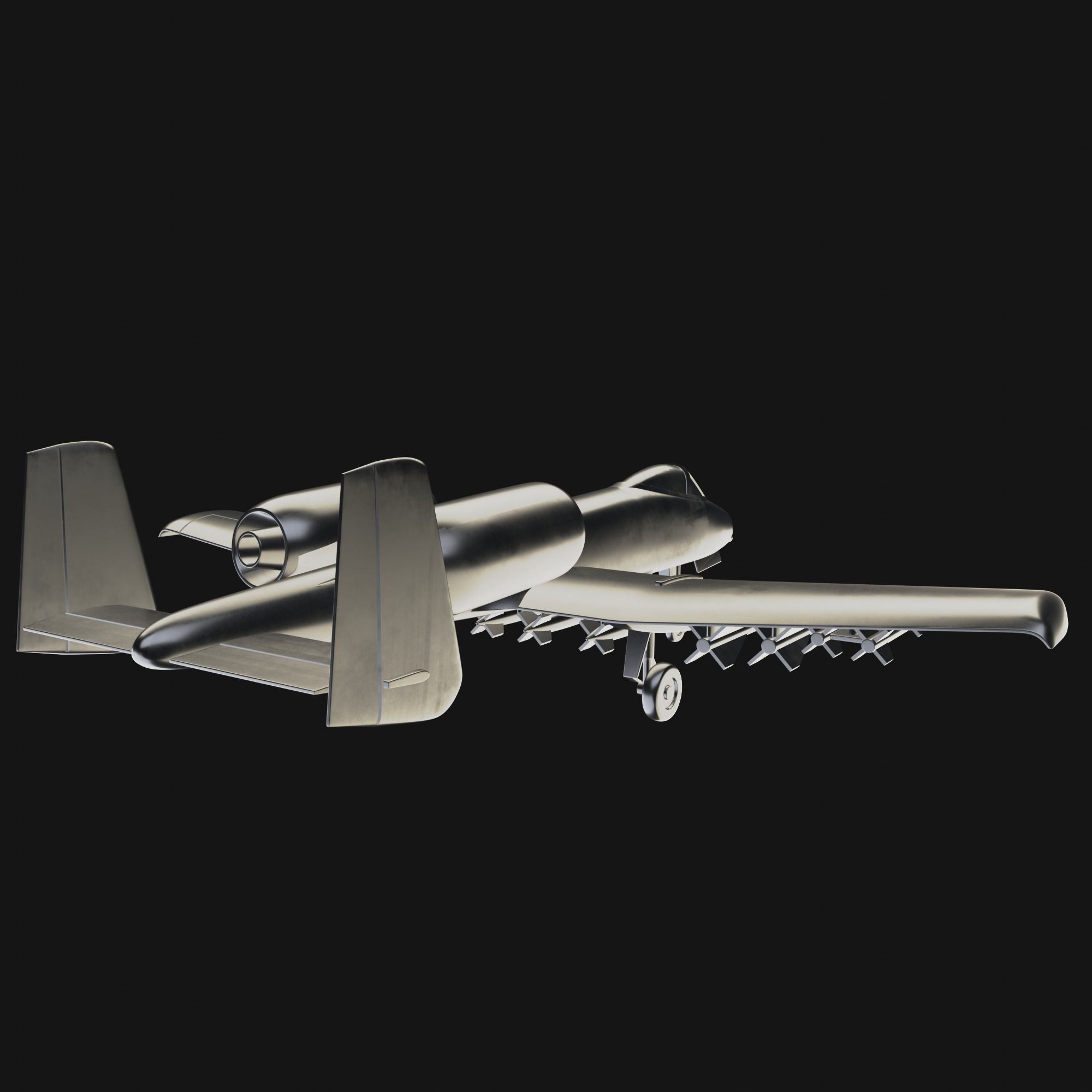 Airplane A10 Warthog Scale 1 50 Fairchild Republic  3D print model_5