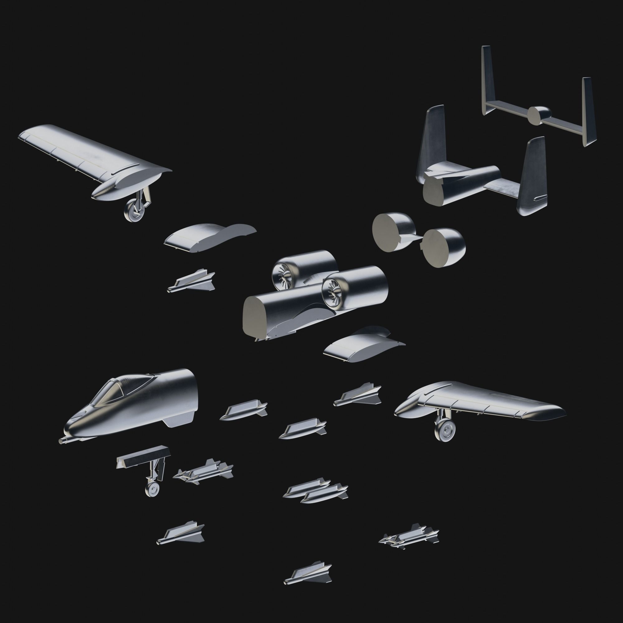 Airplane A10 Warthog Scale 1 50 Fairchild Republic  3D print model_2