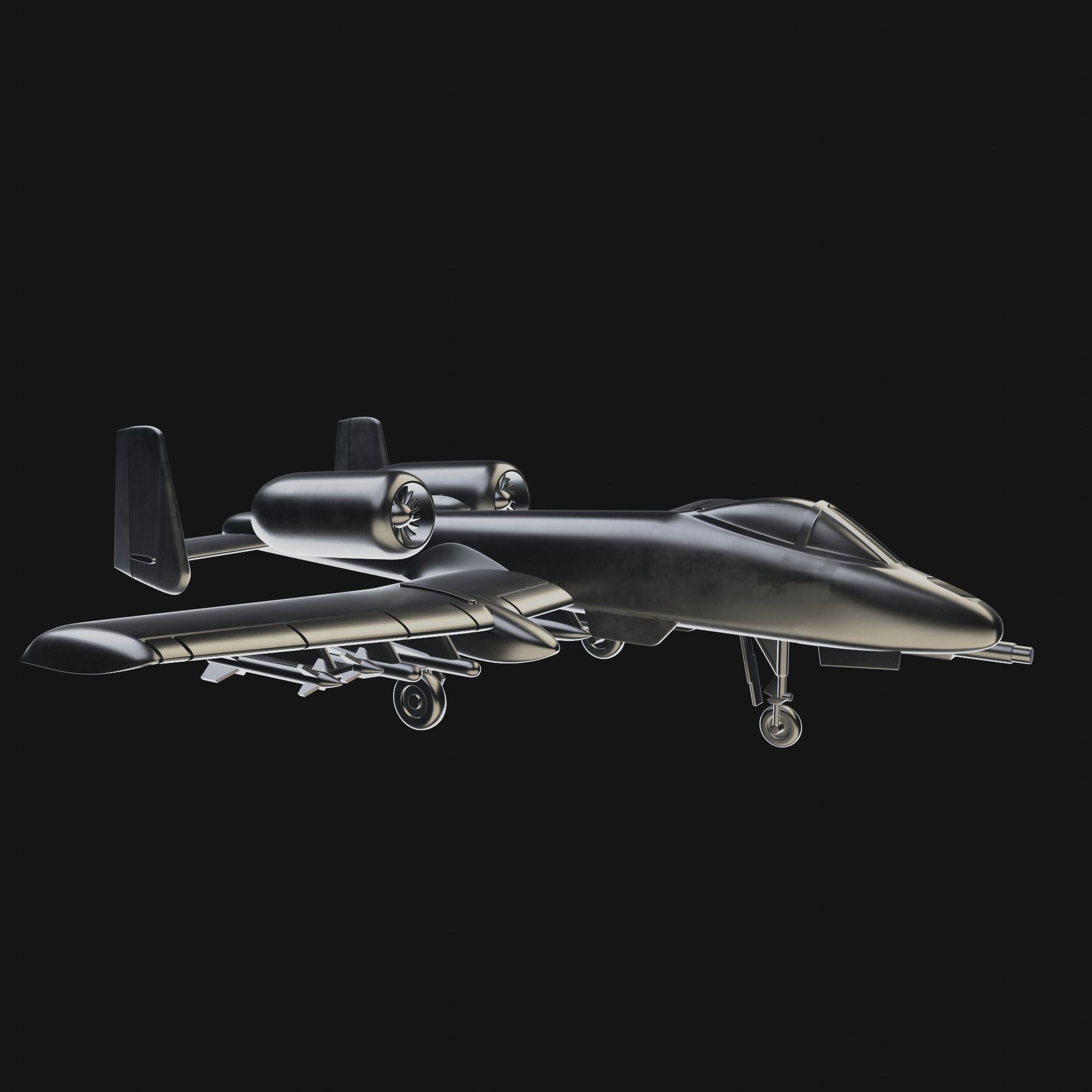 Airplane A10 Warthog Scale 1 50 Fairchild Republic  3D print model_4