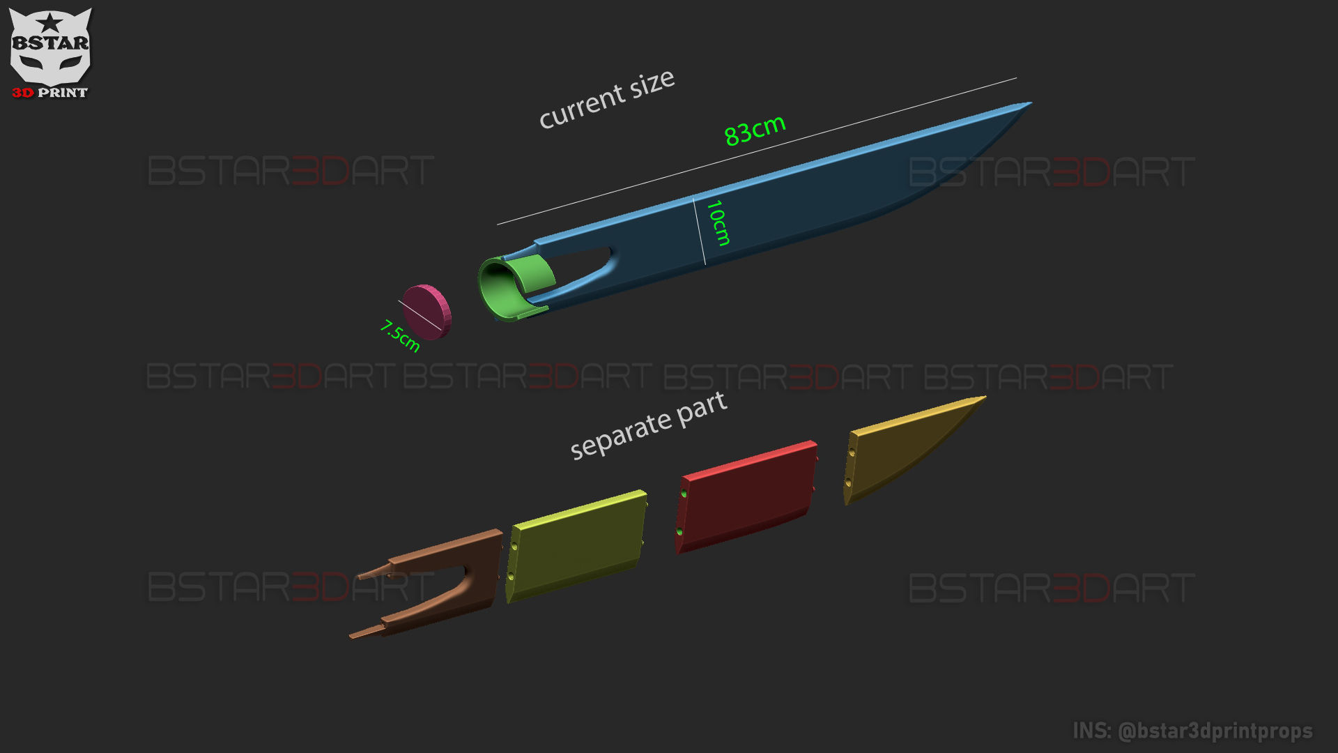 Katana Man Blade Arms - ChainsawMan Cosplay  3D print model_11