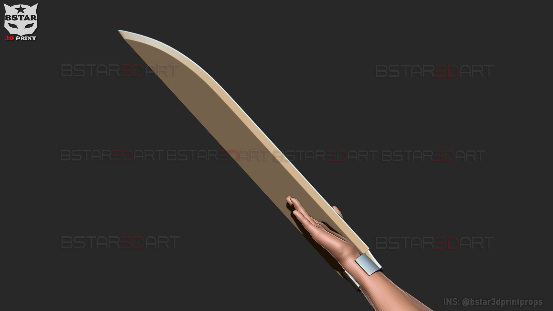 Katana Man Blade Arms - ChainsawMan Cosplay  3D print model_3