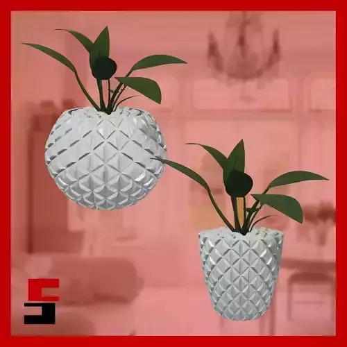 Abstract Planters Triangle Flowerpot Pot