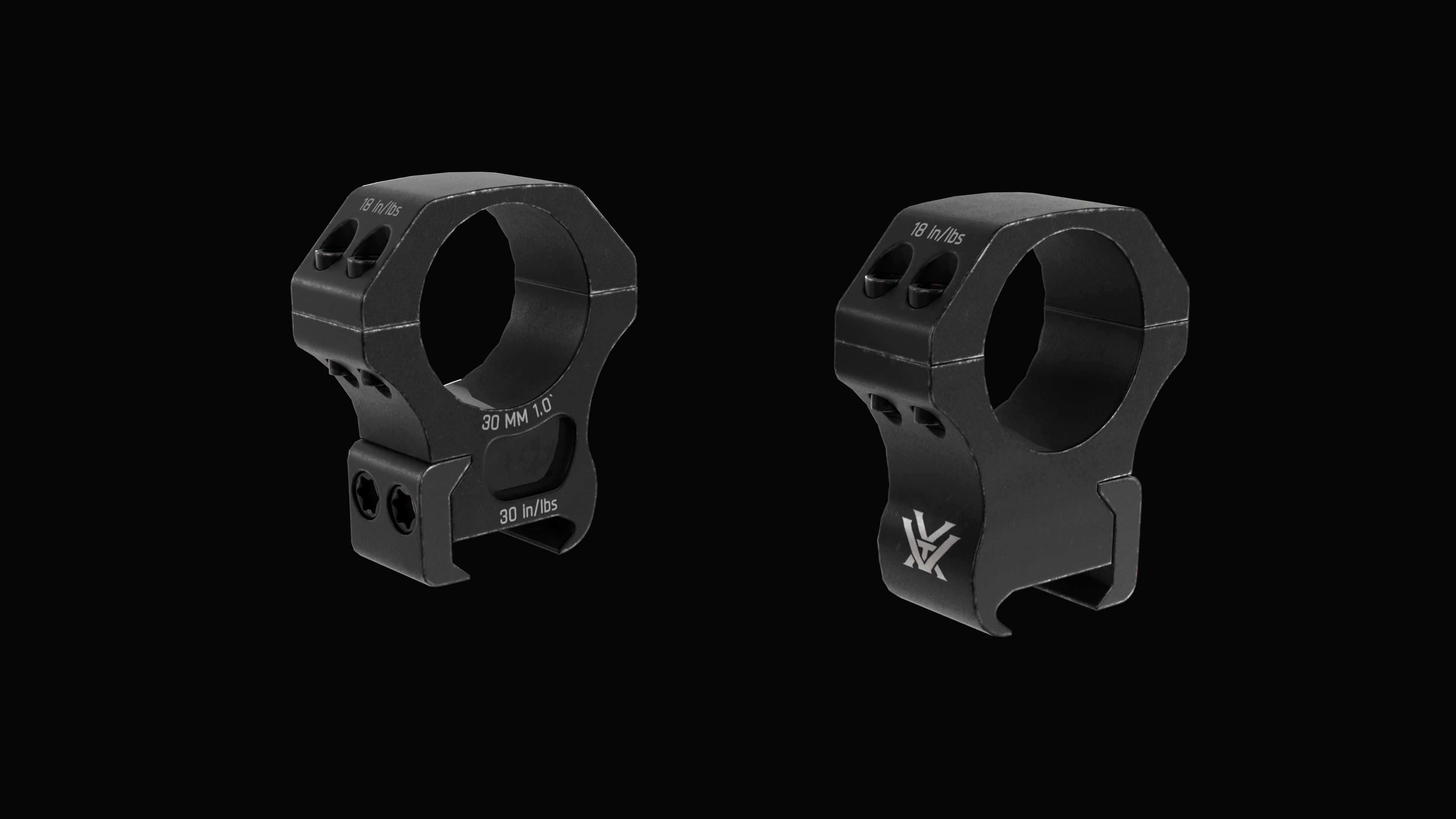 Variable optic rifle scope Vortex GOLDEN EAGLE Low-poly 3D model_17