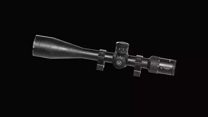 Variable optic rifle scope Vortex GOLDEN EAGLE Low-poly 3D model