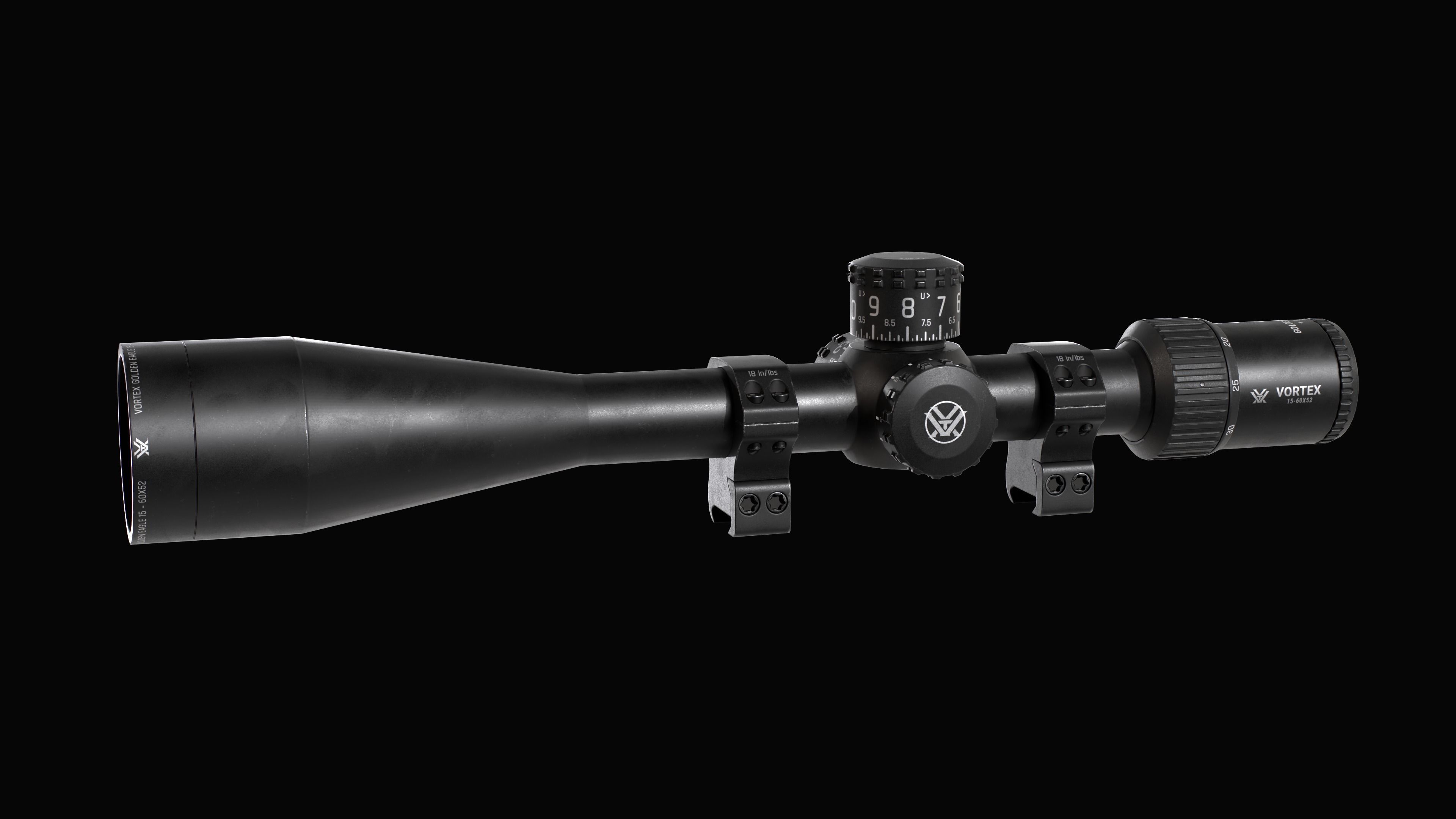 Variable optic rifle scope Vortex GOLDEN EAGLE Low-poly 3D model_6