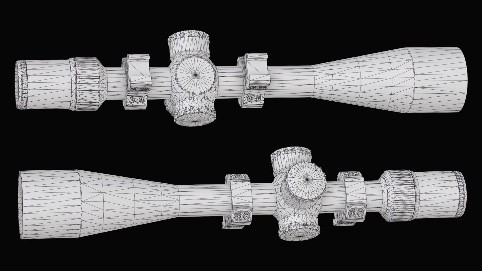 Variable optic rifle scope Vortex GOLDEN EAGLE Low-poly 3D model_21