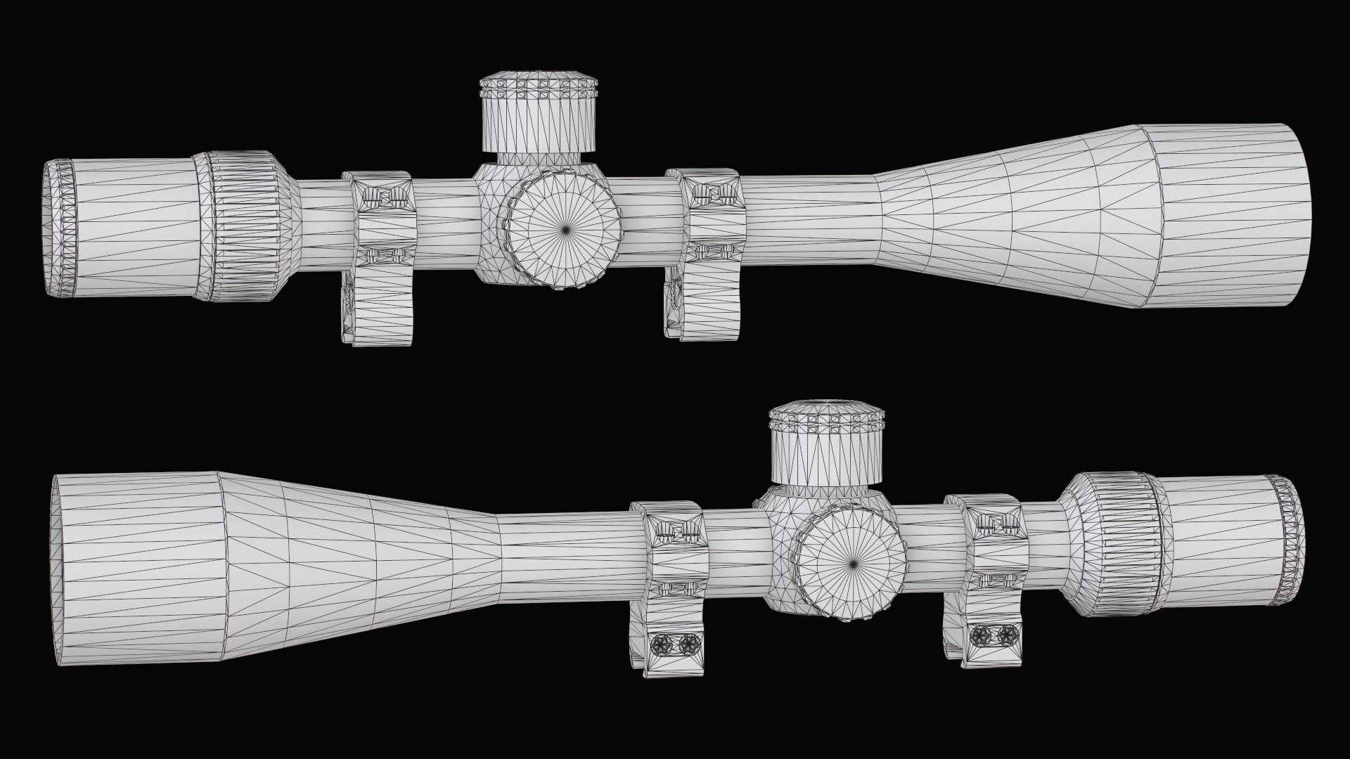 Variable optic rifle scope Vortex GOLDEN EAGLE Low-poly 3D model_20