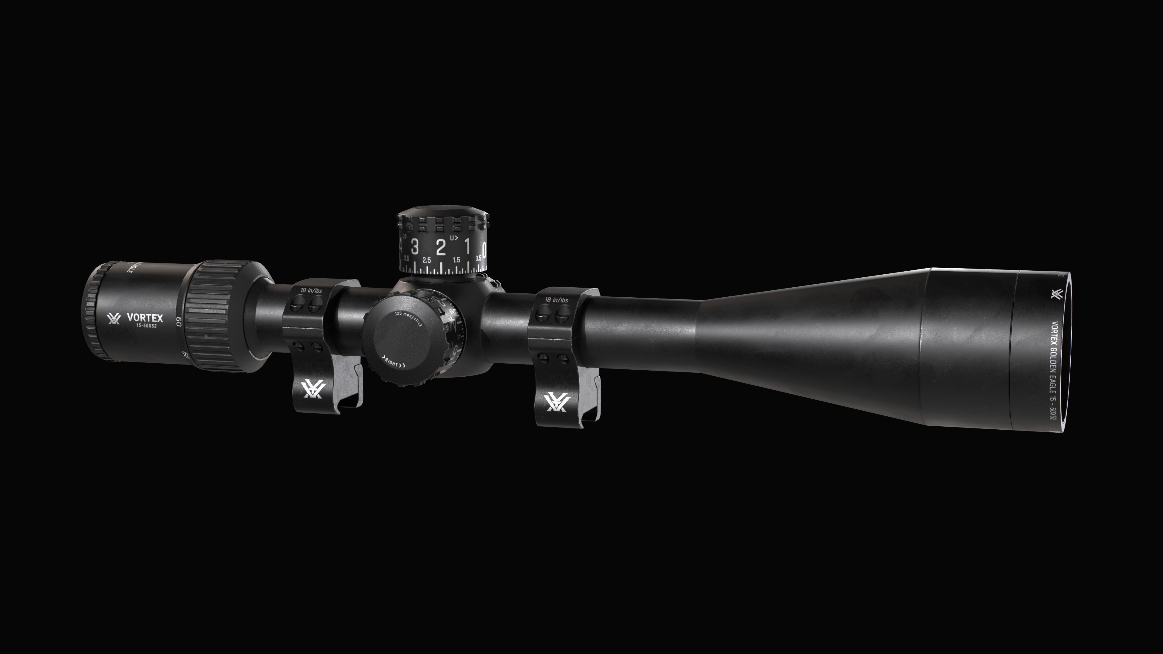 Variable optic rifle scope Vortex GOLDEN EAGLE Low-poly 3D model_7