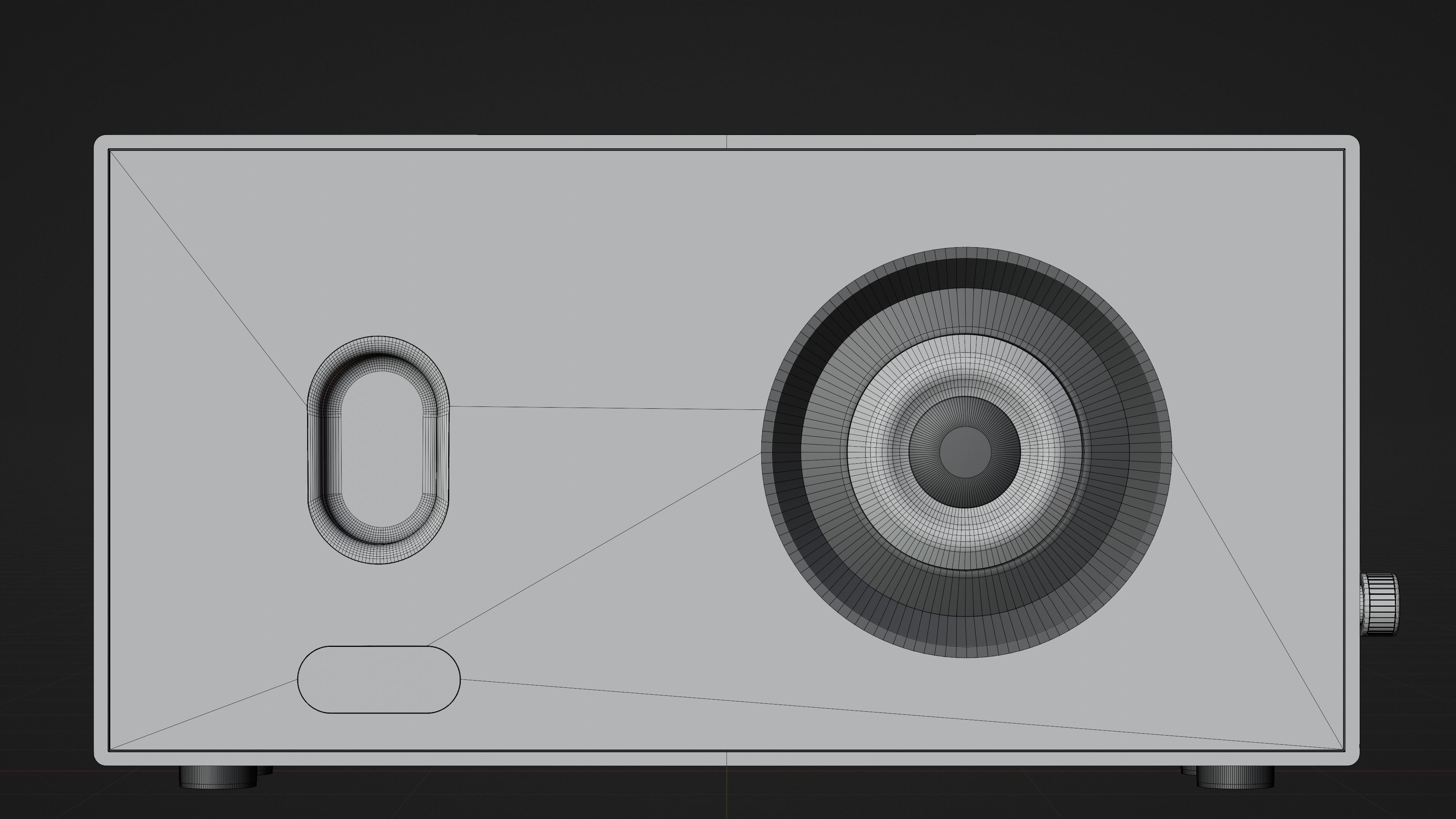 Audio System nf7 black Low-poly 3D model_4