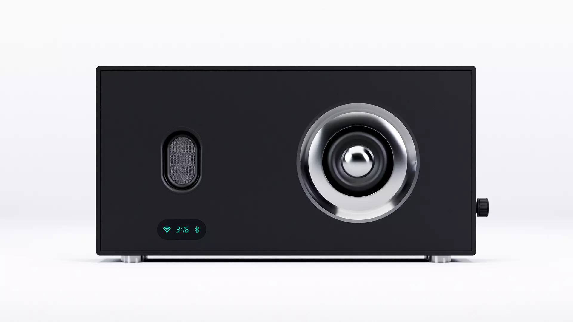 Audio System nf7 black Low-poly 3D model_0