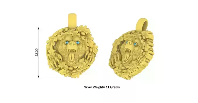 Bear Floral Eye Diamond Design