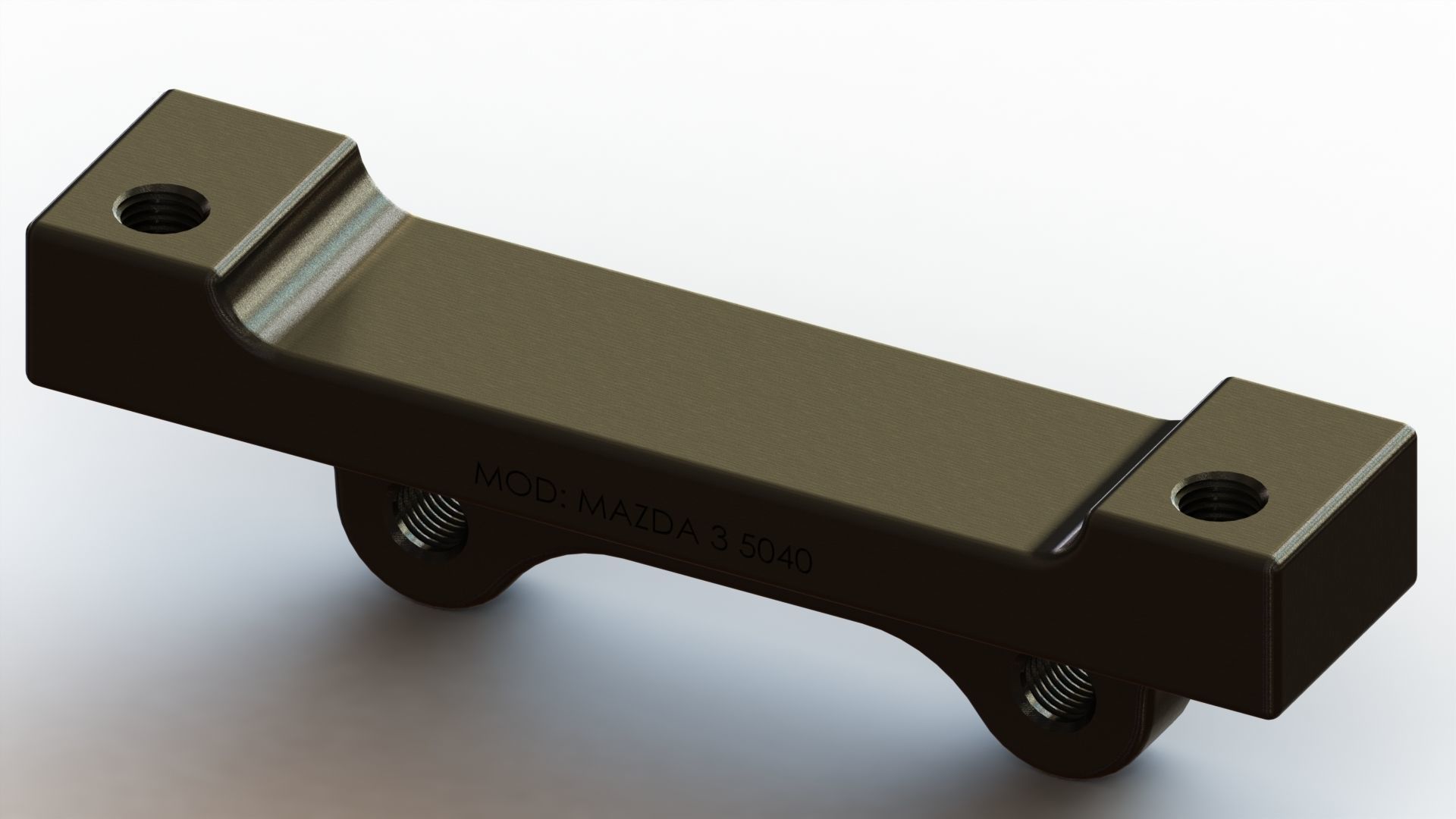 Aluminium Brake Caliper Adapter Bracket for Various Models 3D model_33